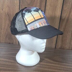 Baseball Hat Black Mesh Backing Adjustable NEW